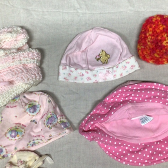 Pink Polka Dot Kids Hat - Picture 5 of 9